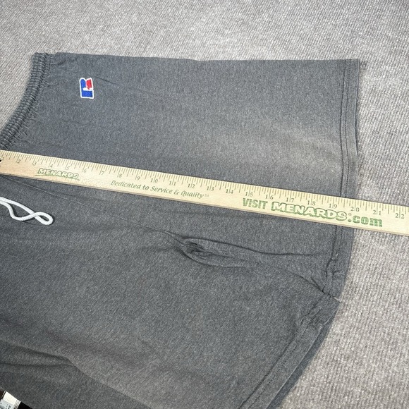 Vintage Russell Athletic Shorts Mens XL Gray Knit Lightweight Faded Distressed - Picture 8 of 10